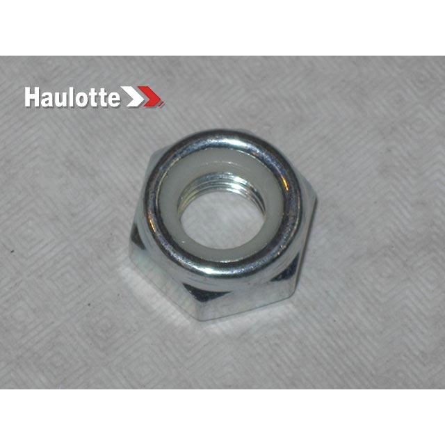 Haulotte Part # 0096-0041 - Nut-Lock-M10-Hex-Nylon Insert-Zinc Yellow