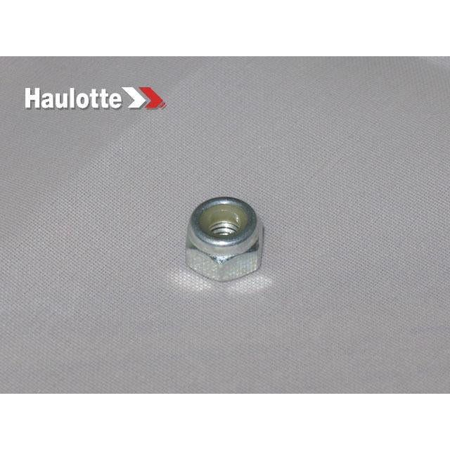 Haulotte Part # 0096-0073 - Nut-Lock- M4-Hex-Nylon Insert-Zinc Plate