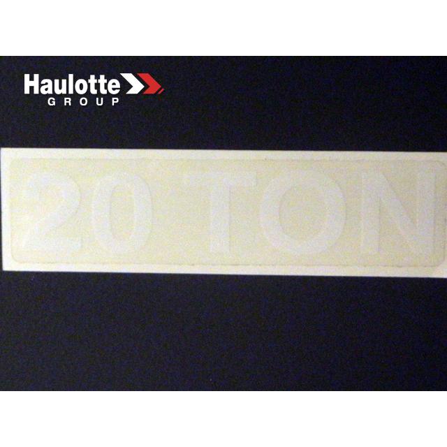 Haulotte Part # 0202-0348 - Decal-20 Ton