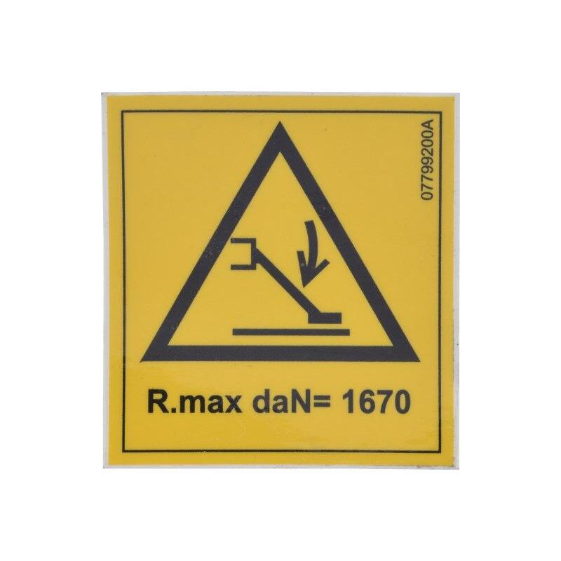 JLG Part # 07799200 - DECAL