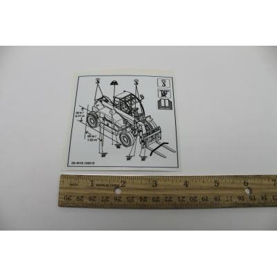Genie Part # 09.4618.1690. 09.4618.1690GT - DECAL. LIFTING & ANCH. LABEL. FRENCH