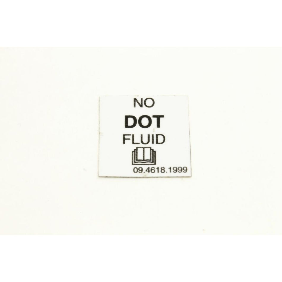 Genie Part # 09.4618.1999. 09.4618.1999GT - OIL BRACKES PAN DECAL