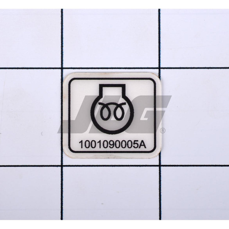 JLG Part # 1001090005 - DECAL. ENGINE PREHEAT