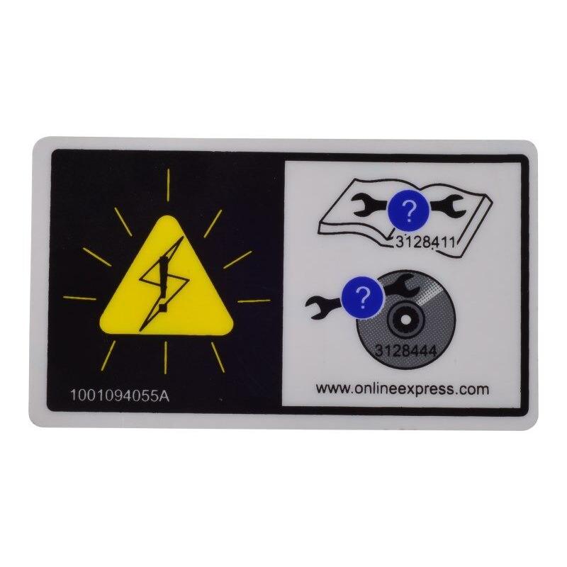 JLG Part # 1001094055 - DECAL. TROUBLESHOOTING