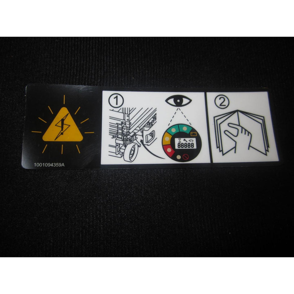 JLG Part # 1001094359 - DECAL. TROUBLESHOOTING ES