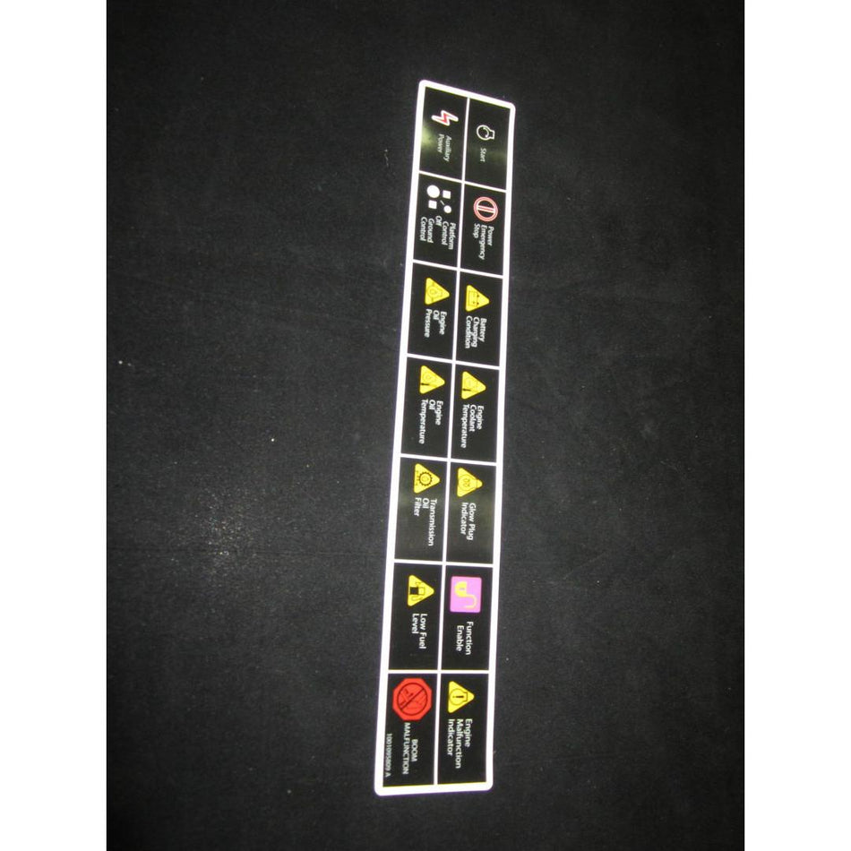 JLG Part # 1001095809 - DECAL. LEGEND MTB