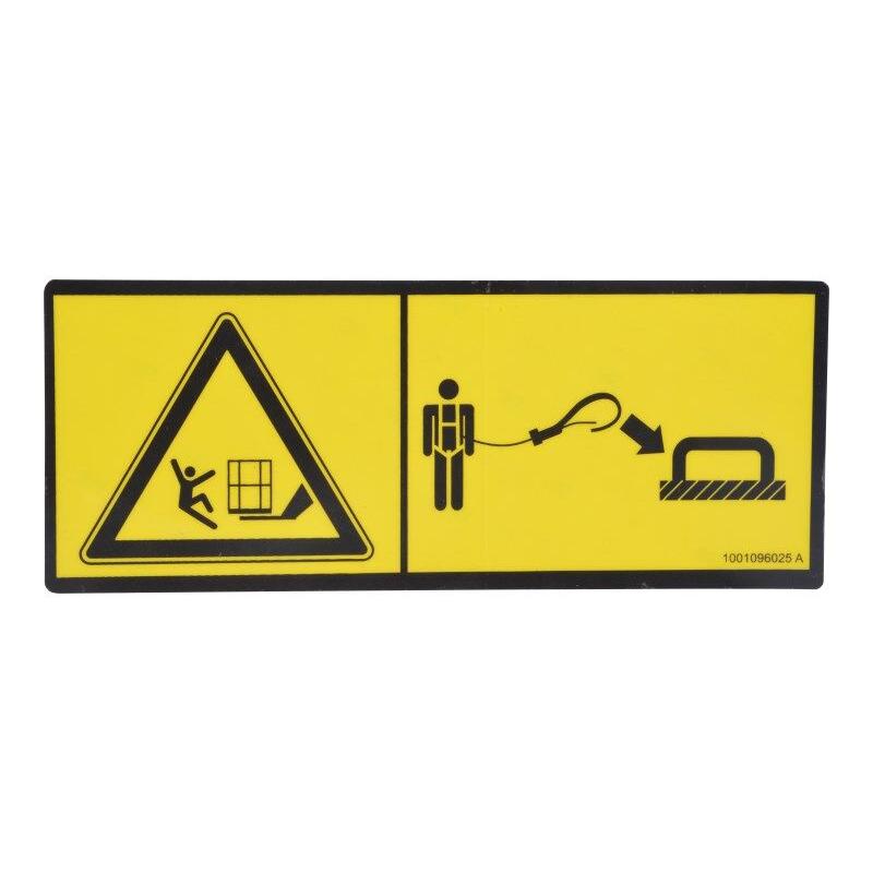 JLG Part # 1001096025 - DECAL. PLATFORM WARING