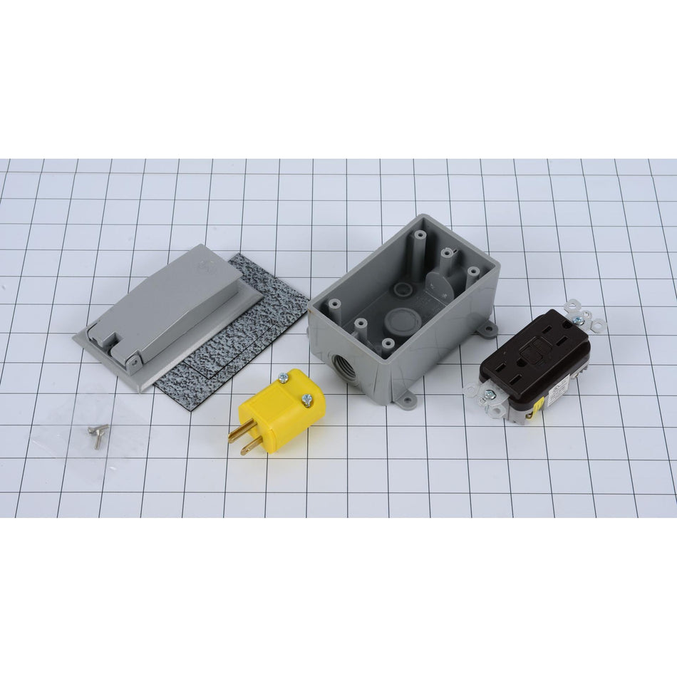 JLG Part # 1001096767 - ELEC ASSY BOX. CARLON GFCI REC