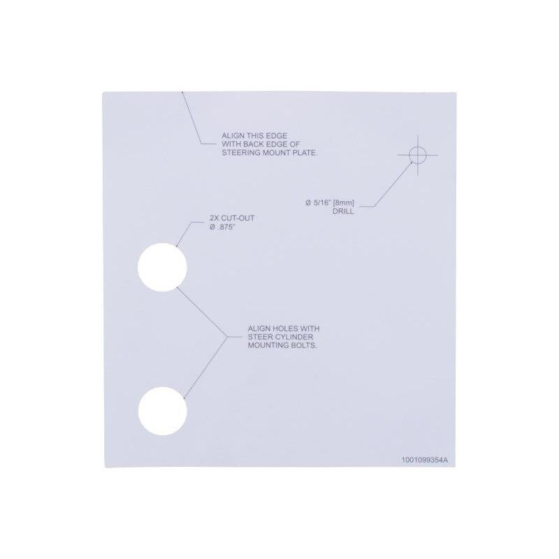 JLG Part # 1001099354 - DECAL. SERVICE TEMPLATE