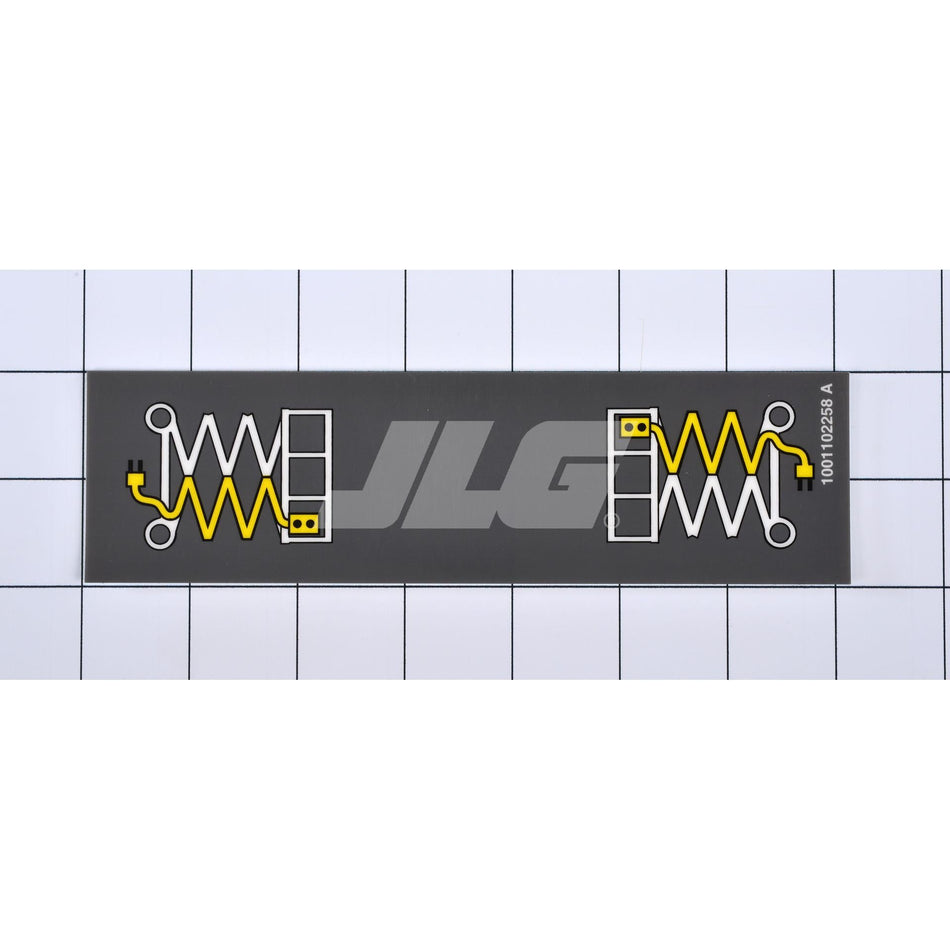 JLG Part # 1001102258 - DECAL. AC LABEL
