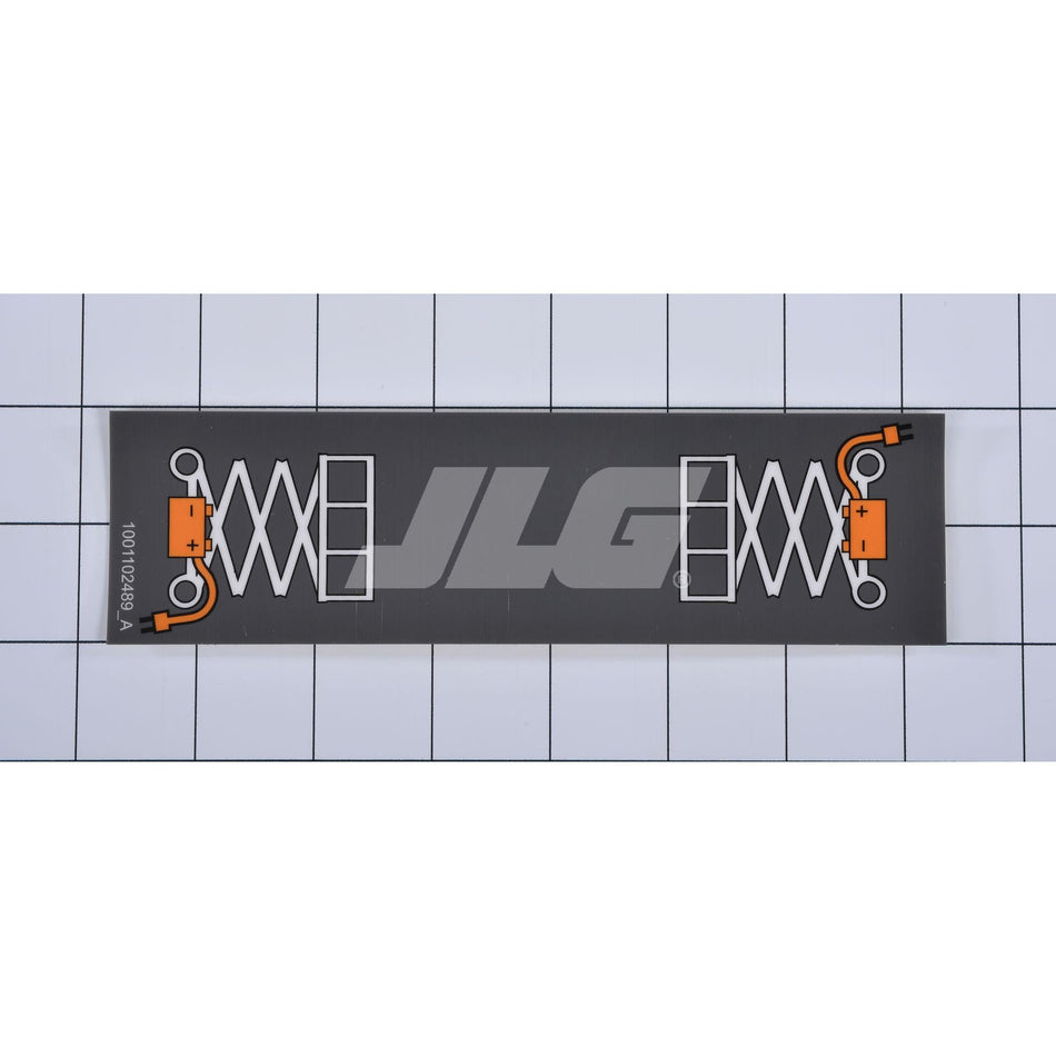 JLG Part # 1001102489 - DECAL. CHARGER LABEL