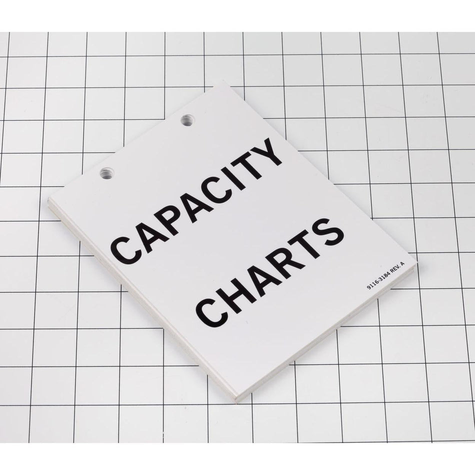 JLG Part # 1001102721S - DECAL. KIT LOAD CHART