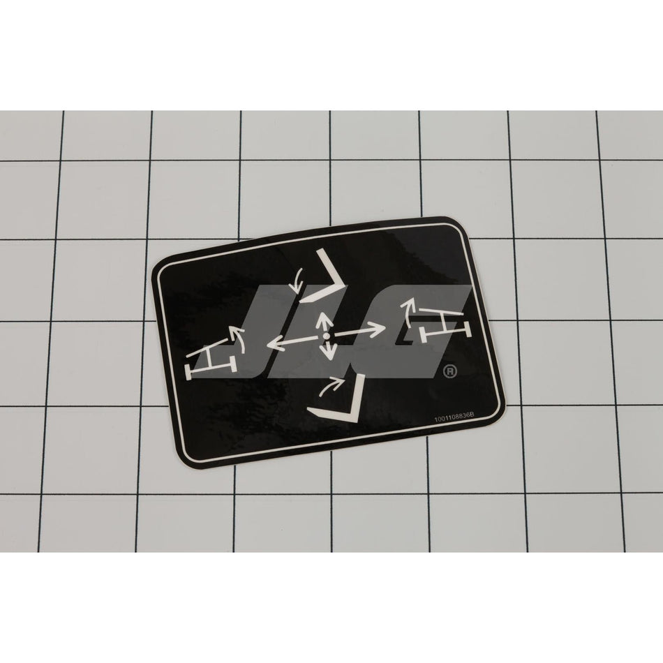 JLG Part # 1001108836 - DECAL. TILT/SWAY