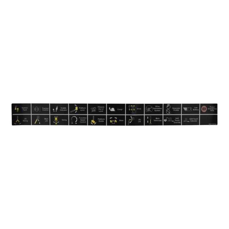 JLG Part # 1001110276 - DECAL. LEGEND PLF