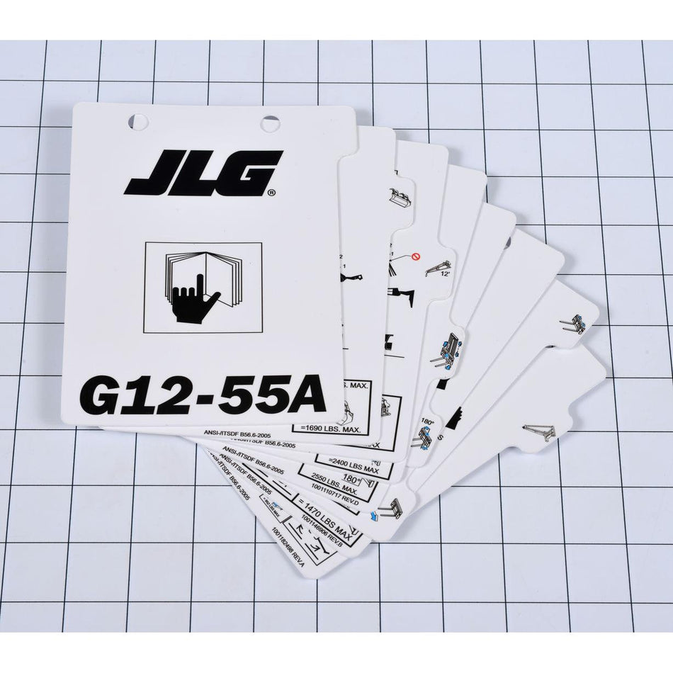 JLG Part # 1001115540 - LOAD. BOOKLET G12-55A SUP.