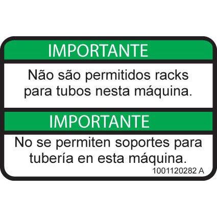 JLG Part # 1001120282 - DECAL. NO PIPE RACKS (POR/SPA)