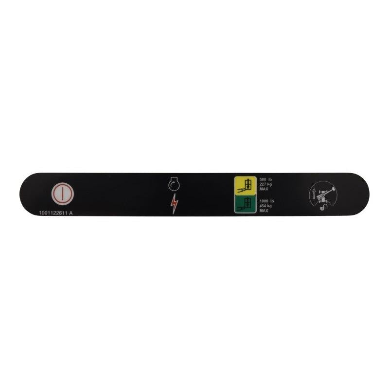 JLG Part # 1001122611 - DECAL. STOP