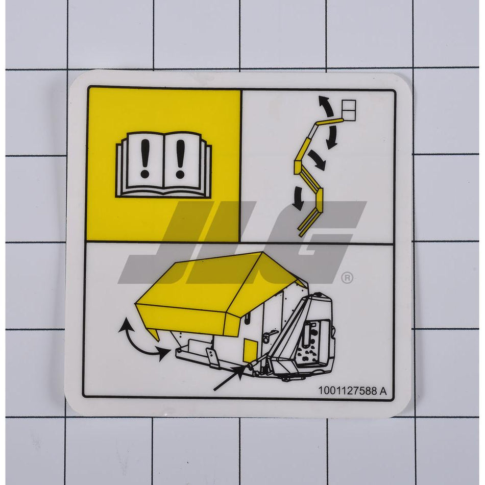 JLG Part # 1001127588 - DECAL. MANUAL DESCENT INSIDE