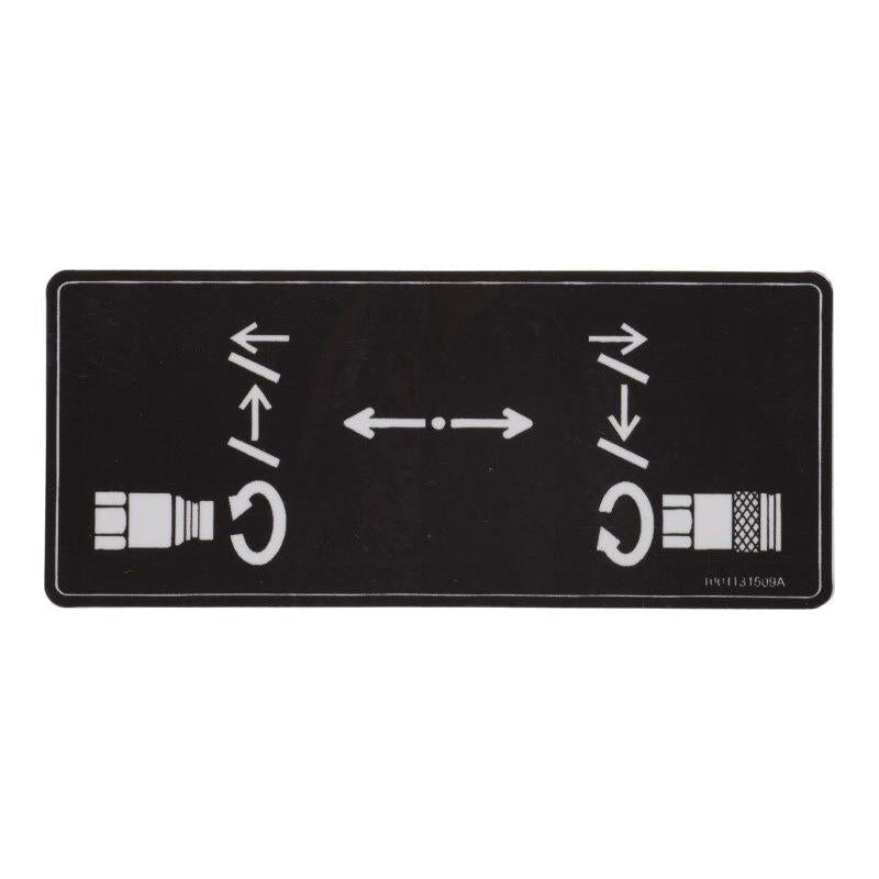 JLG Part # 1001131509 - DECAL. AUX. HYD.