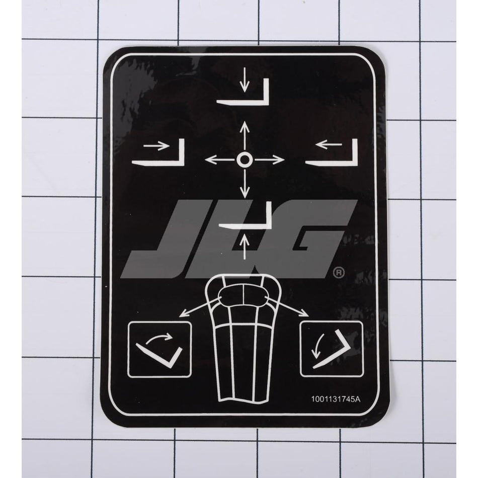 JLG Part # 1001131745 - DECAL. JOYSTICK BOOM TOJ