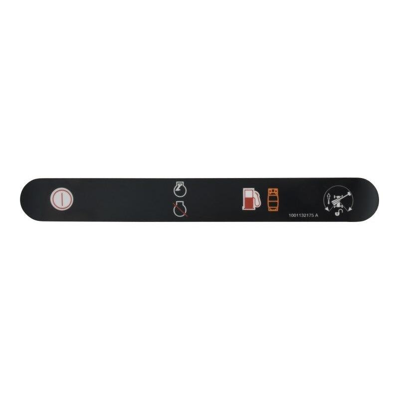JLG Part # 1001132175 - DECAL. STOP. AUX POWER