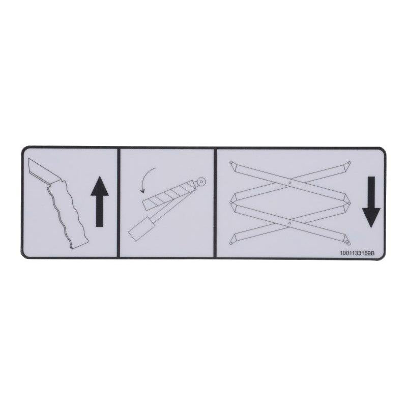 JLG Part # 1001133159 - DECAL. SAFETY PROP