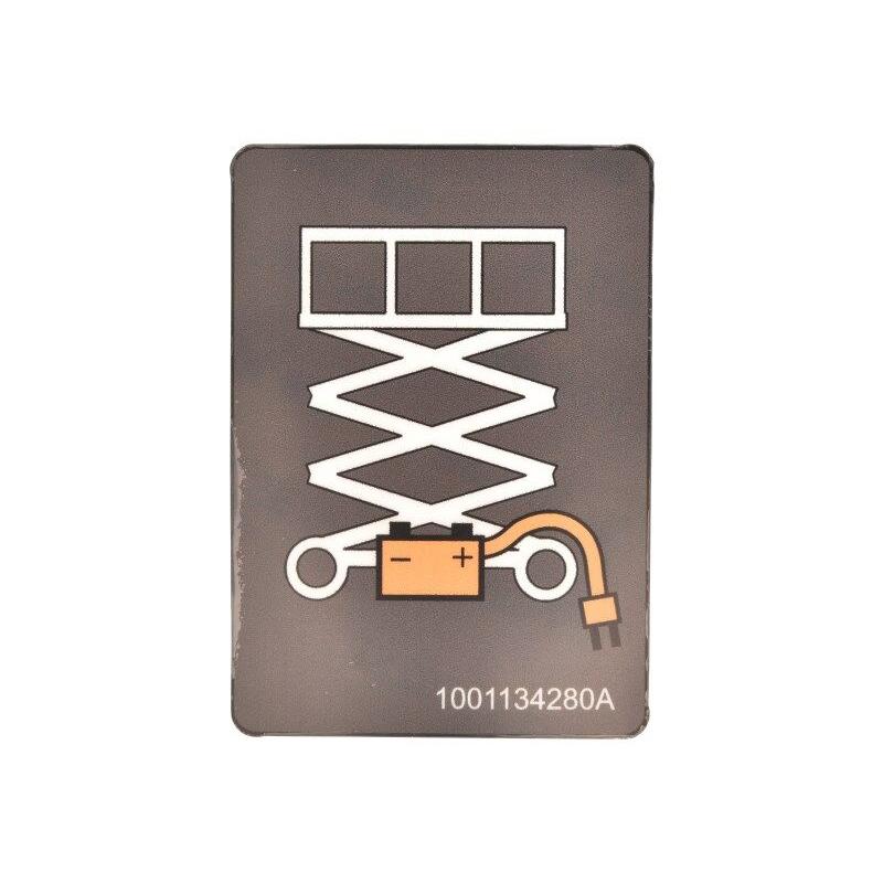 JLG Part # 1001134280 - DECAL. CHARGER LABEL