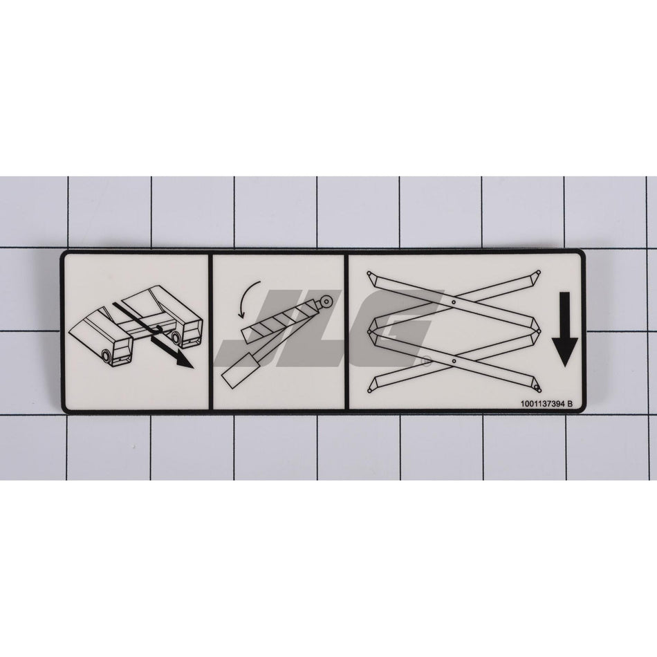 JLG Part # 1001137394 - DECAL. CYLINDER PROP