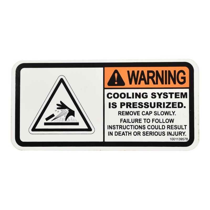 JLG Part # 1001139578 - DECAL. HOT FLUID WARNING