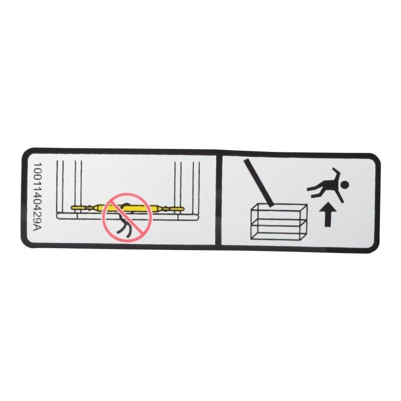 JLG Part # 1001140429 - DECAL. DROP BAR