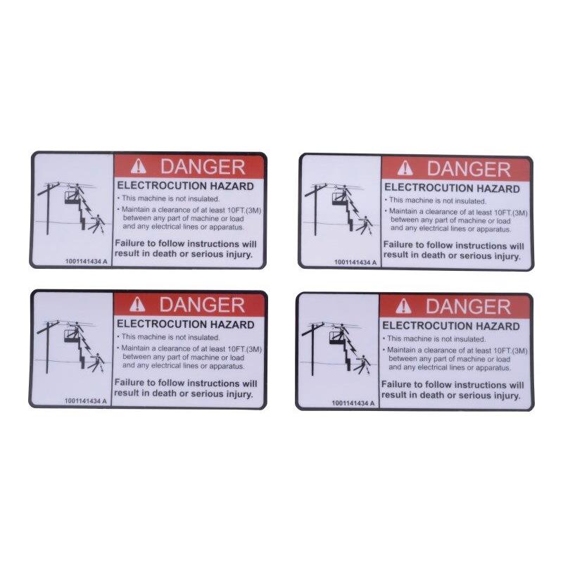 JLG Part # 1001141434 - DECAL. DANGER ELECTROCUTION