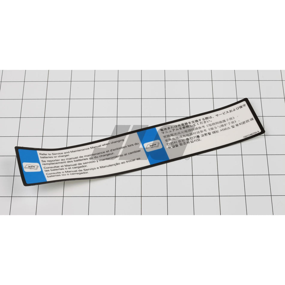 JLG Part # 1001146794 - DECAL. SEE MANUAL