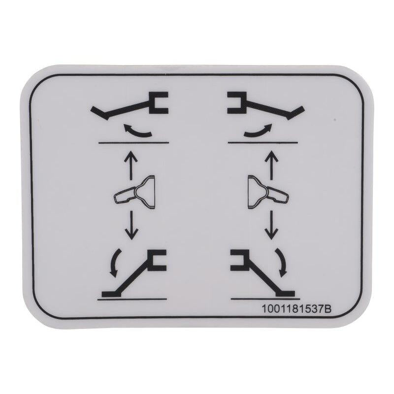JLG Part # 1001181537 - DECAL. OUTRIGGER SWITCHES