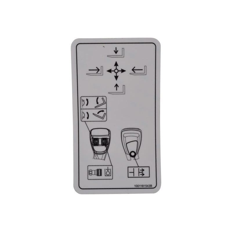 JLG Part # 1001181543 - DECAL. JOYSTICK