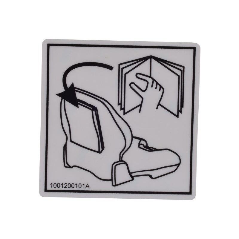 JLG Part # 1001200101 - DECAL. MANUAL LOCATION