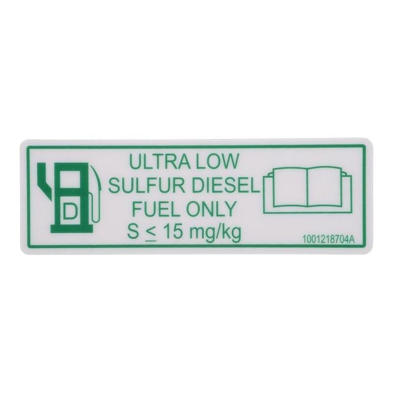 JLG Part # 1001218704 - DECAL. ULTRA LOW SULFUR DIESEL