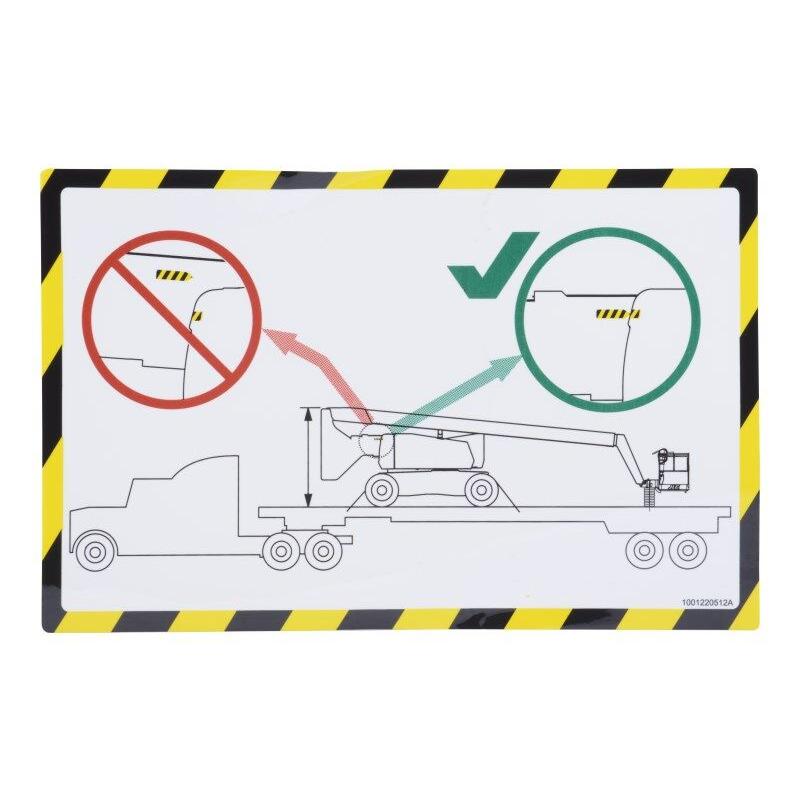 JLG Part # 1001220512 - DECAL. LOWER BOOM