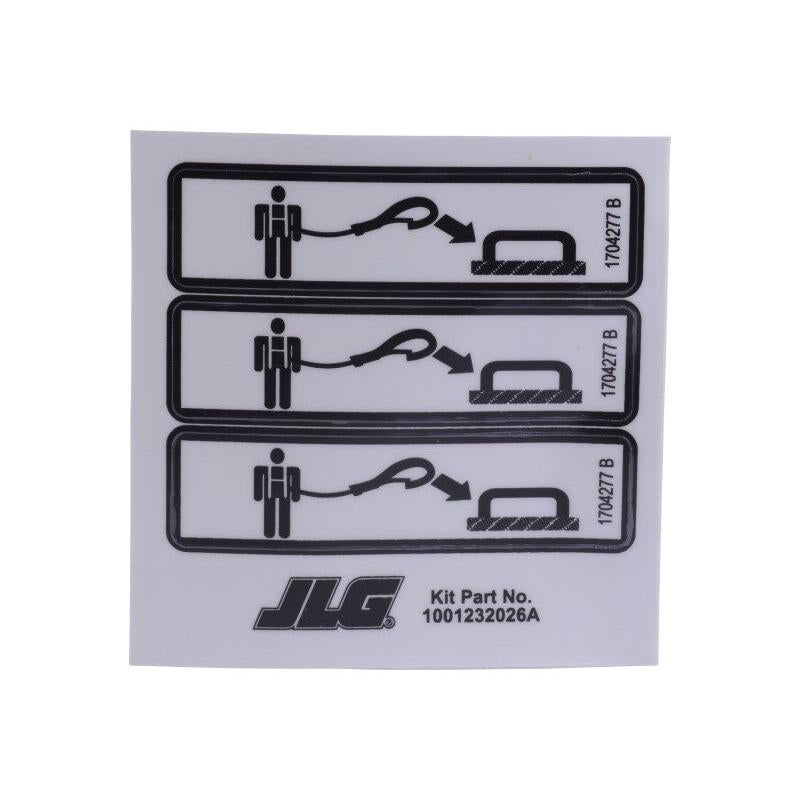 JLG Part # 1001232026 - DECAL. LANYARD PLATFORM
