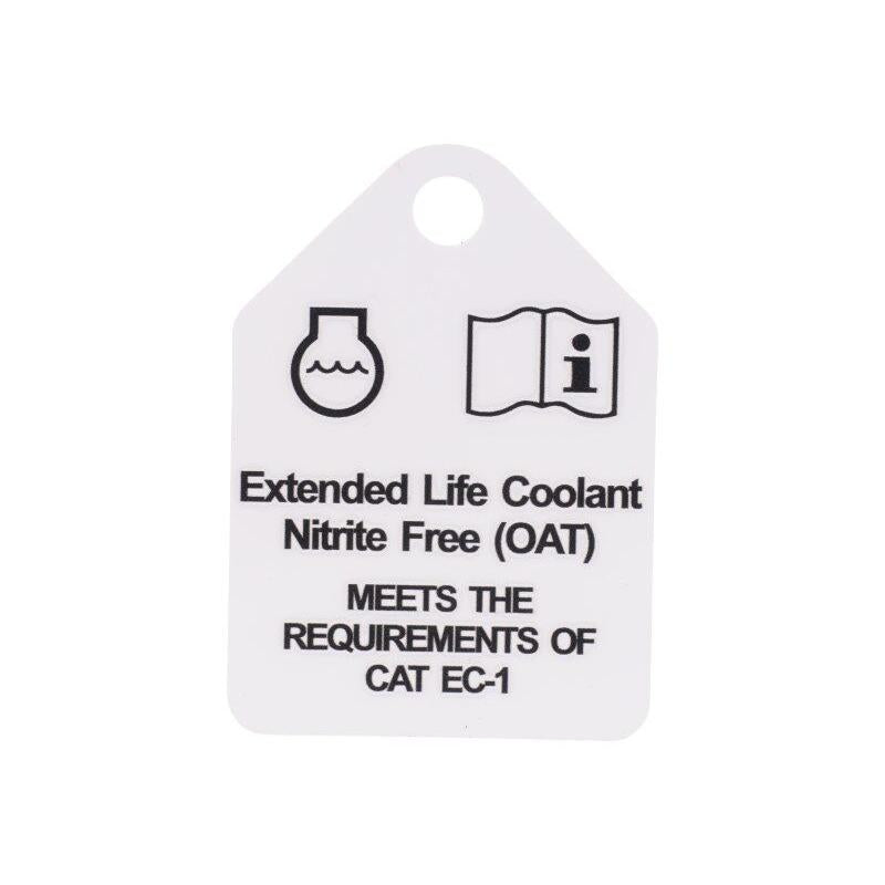 JLG Part # 1001274331 - TAG. COOLANT ELC NF