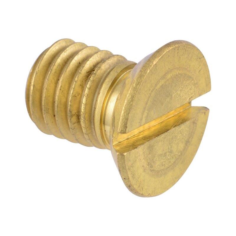 JLG Part # 10118147 - SCREW. SLOTTED FLATHEAD. BRASS