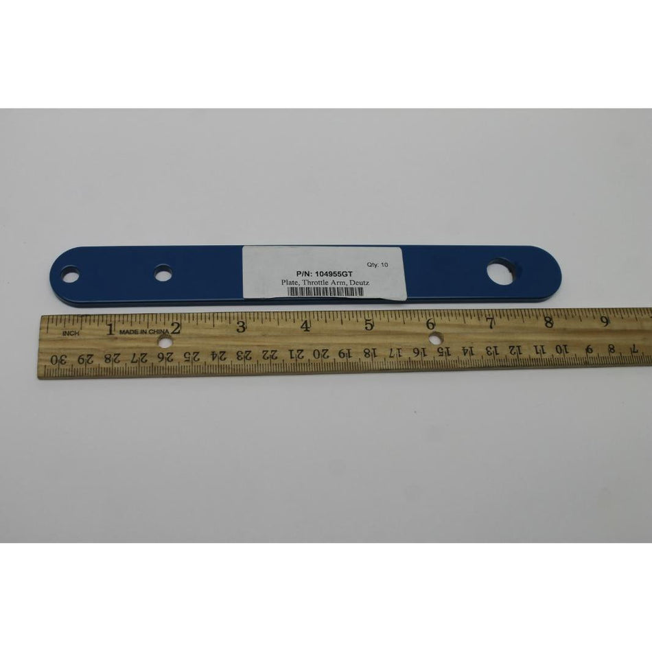 Genie Part # 104955. 104955GT - PLATE.THROTTLE ARM.GS84/90.DSL