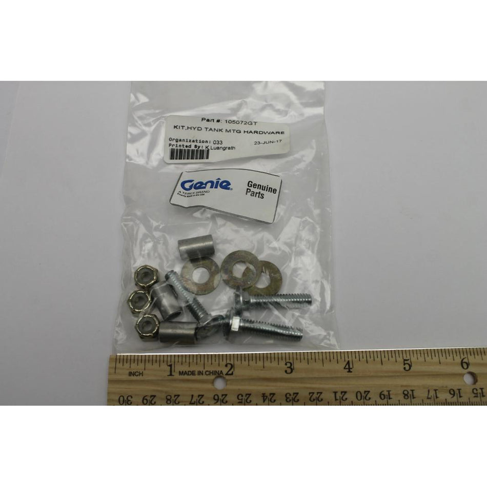 Genie Part # 105072. 105072GT - KIT.HYD TANK MTG HARDWARE
