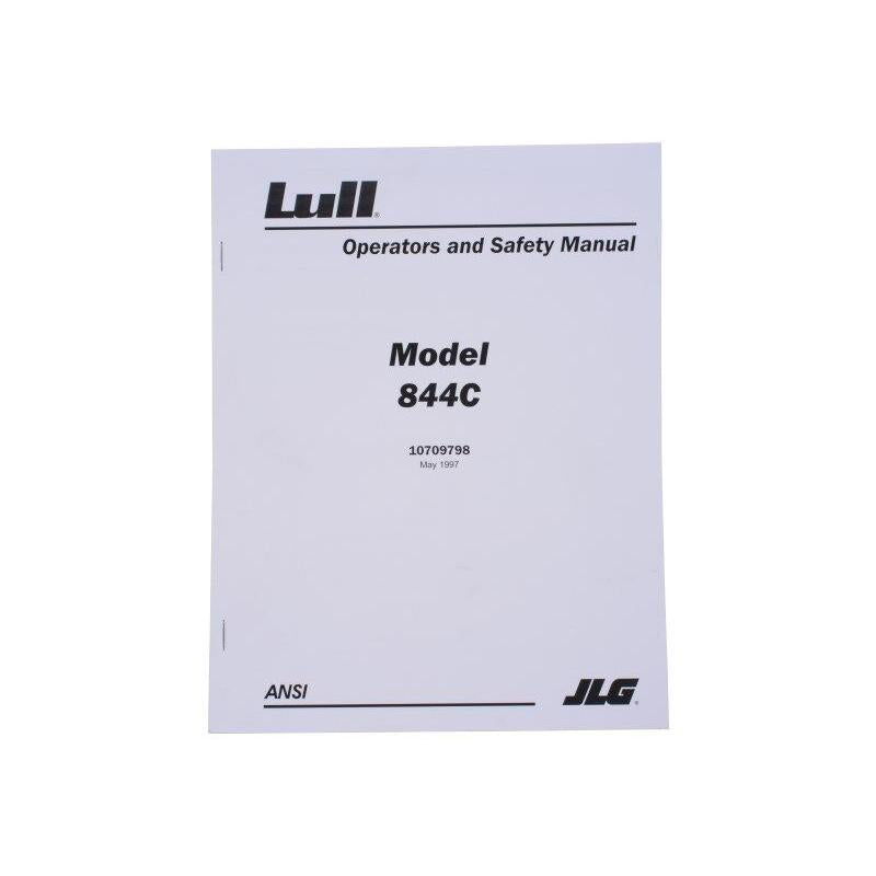 JLG Part # 10709798 - OPERATORS MANUAL. 844C -