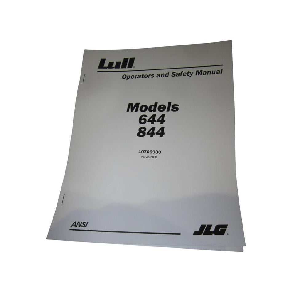 JLG Part # 10709980 - OPERATORS MANUAL. 644. 844 -