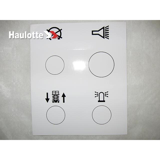 Haulotte Part # 108C131570 - BOTTOM PANEL LABEL