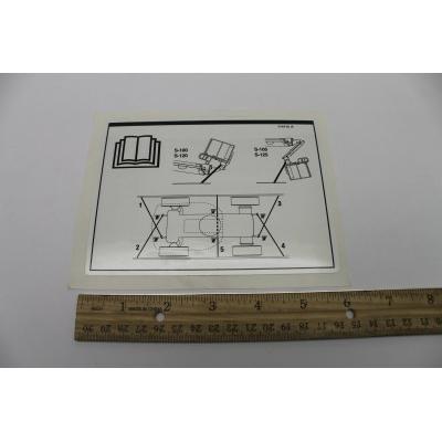 Genie Part # 114112. 114112GT - DECAL. LABEL. TRANSPORT DIAGRAM