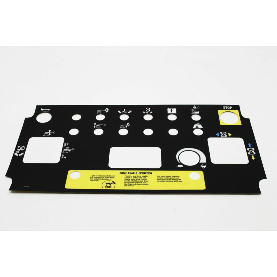 Genie Part # 114133. 114133GT - DECAL.PLATFORM CONTROL PANEL