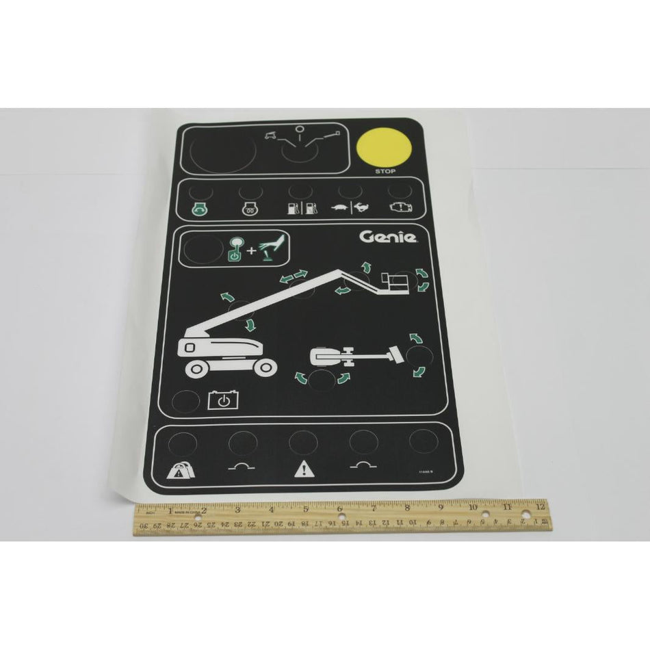Genie Part # 114465. 114465GT - DECAL GROUND CONTROL BOX