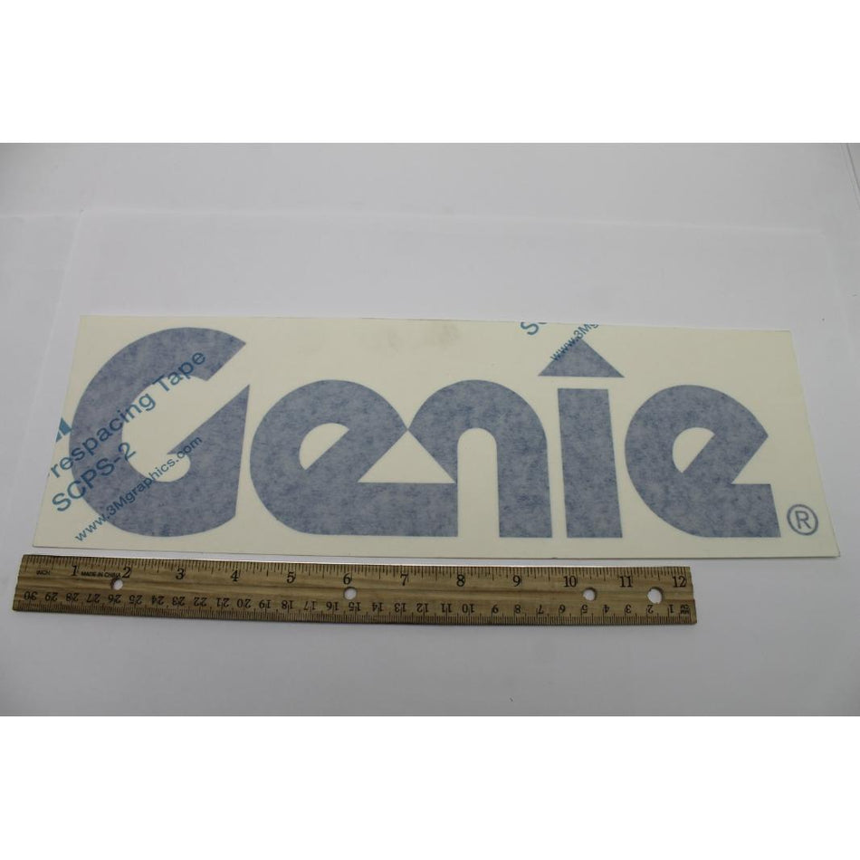 Genie Part # 114470. 114470GT - DECAL. COSMETIC. GENIE LOGO. BLUE