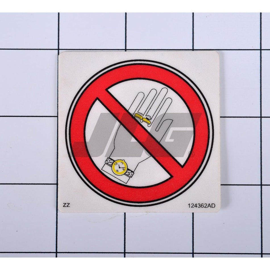 Skyjack Part # 124362 - Label. VL. Warning Do Not Wear